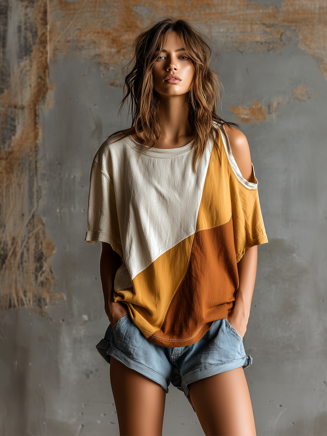 Maglia Color Block Chic