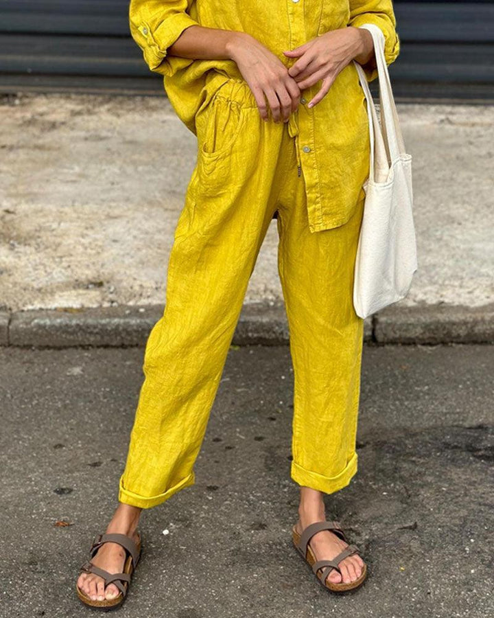 Completo Casual in Cotone e Lino