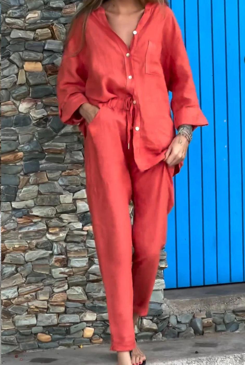 Completo Casual in Cotone e Lino
