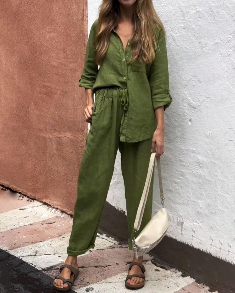 Completo Casual in Cotone e Lino