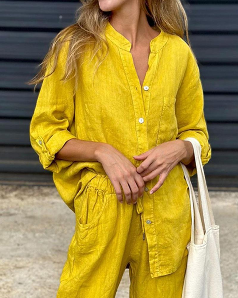 Completo Casual in Cotone e Lino