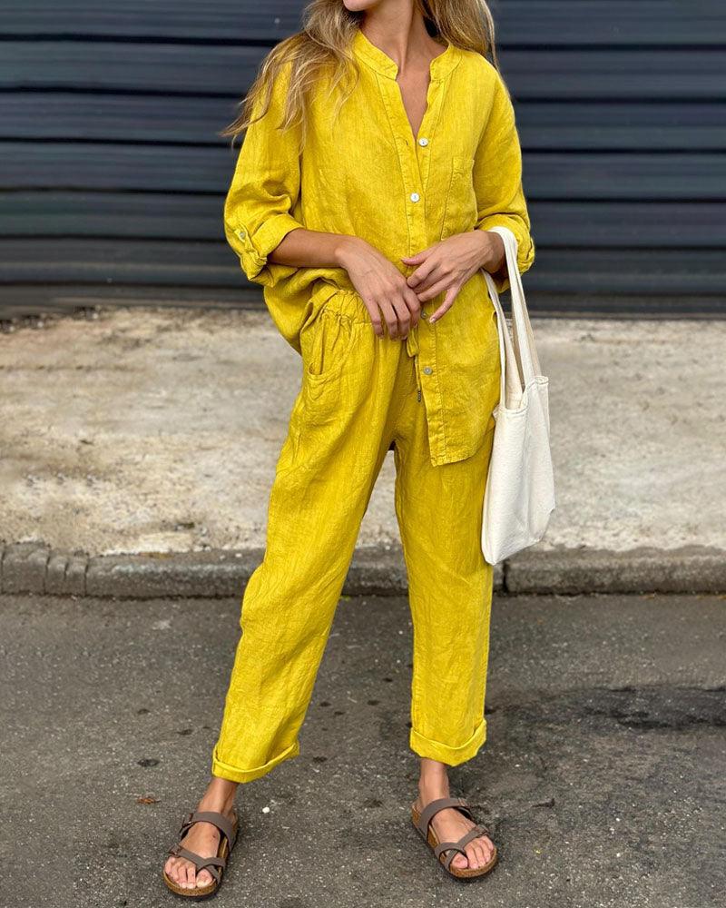Completo Casual in Cotone e Lino