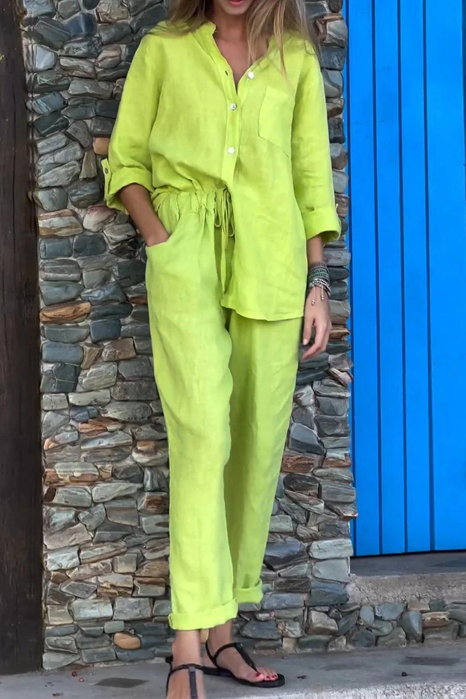 Completo Casual in Cotone e Lino