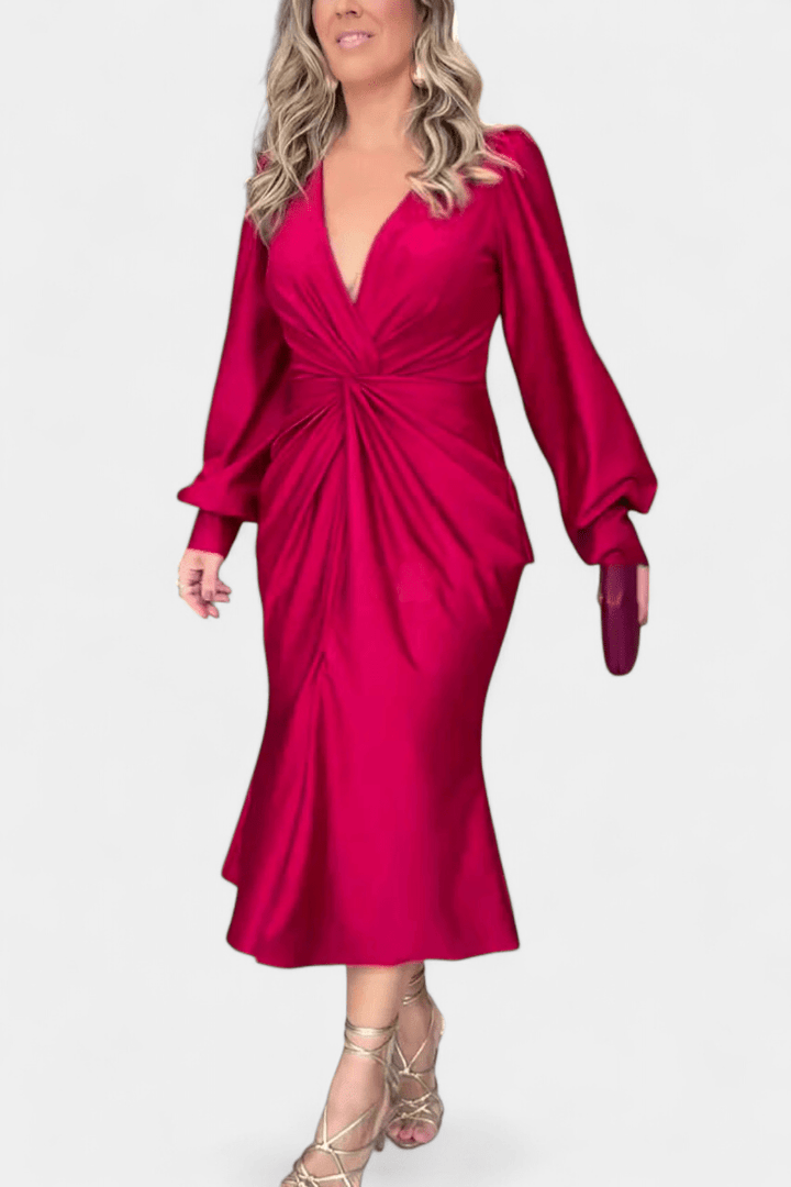 Alouette™ | Abito elegante con scollo a V