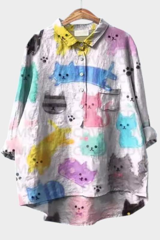 Amelie | T-shirt premium elegante con bellissimi motivi floreali