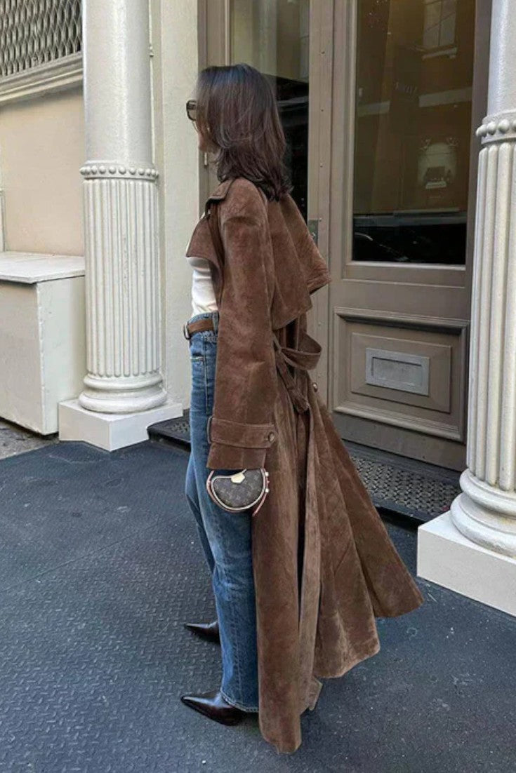 Cordula™ | Elegante trench in pelle