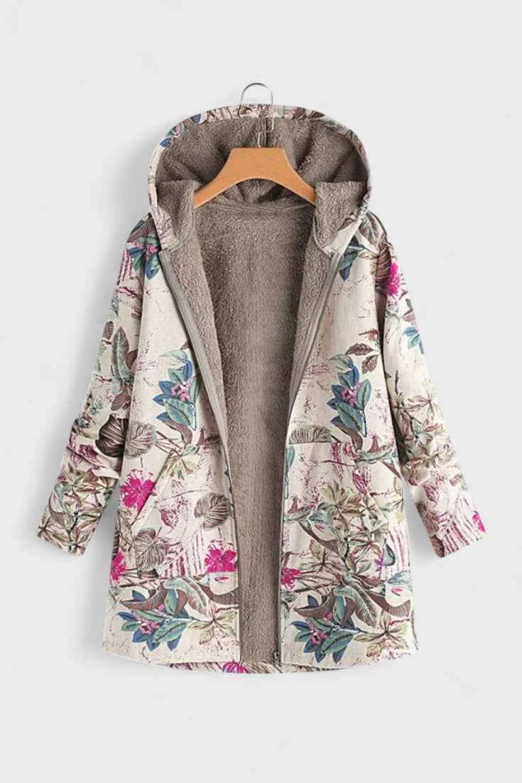 Fleural™ – Giacca in pile floreale