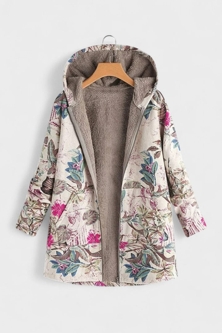 Fleural™ – Giacca in pile floreale