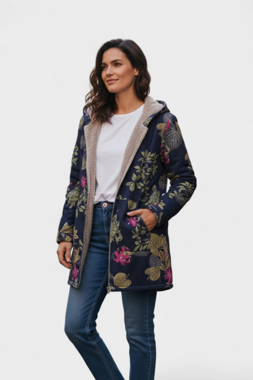 Fleural™ – Giacca in pile floreale