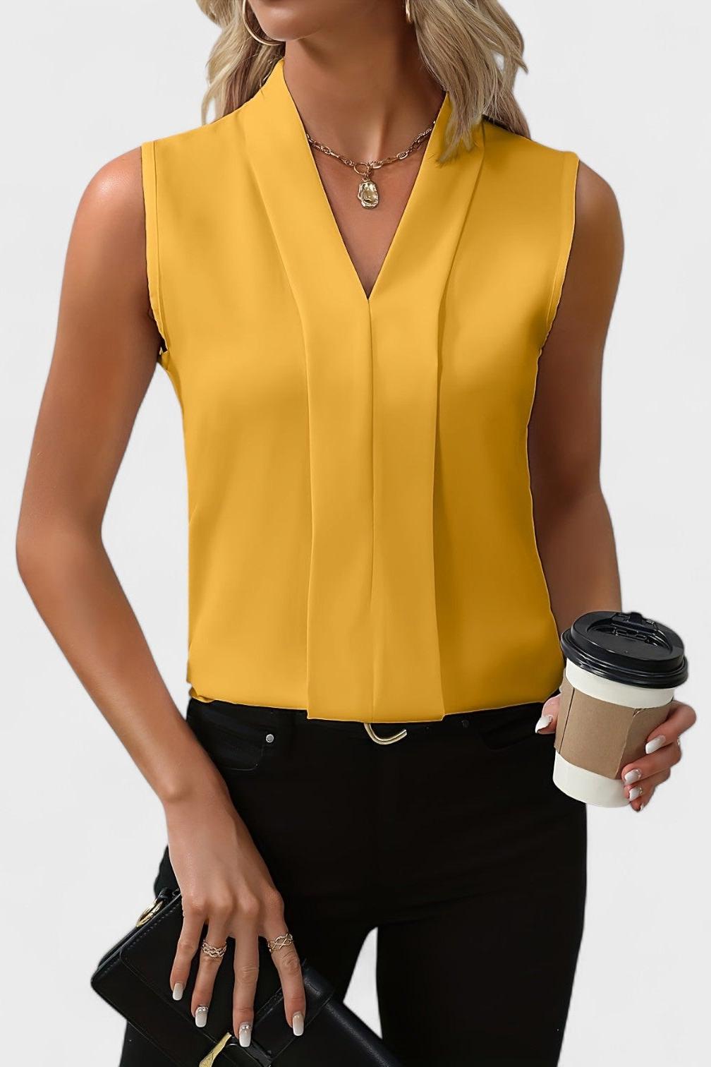 Julia - Top Mankadeton con scollo a V