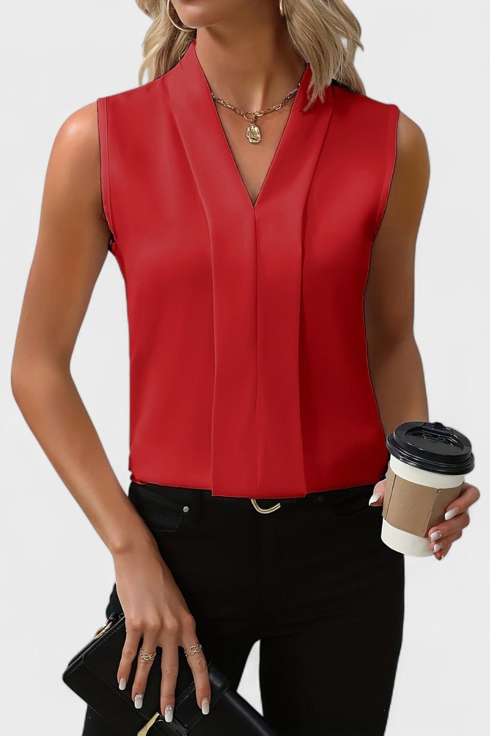 Julia - Top Mankadeton con scollo a V