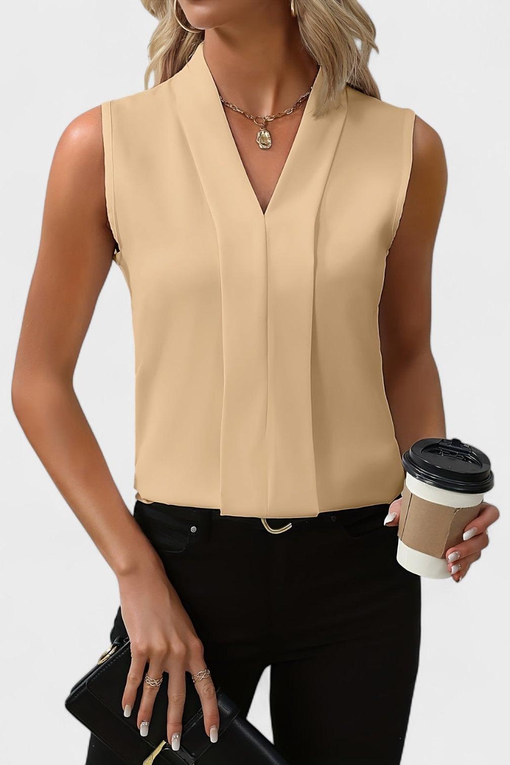 Julia - Top Mankadeton con scollo a V