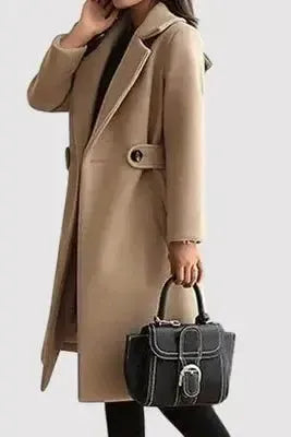 Cappotto con cintura