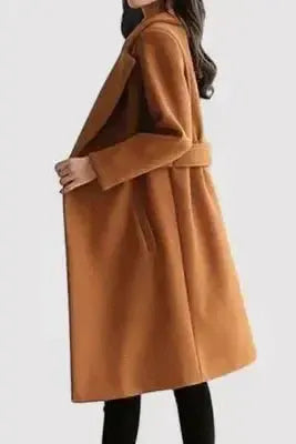Cappotto con cintura