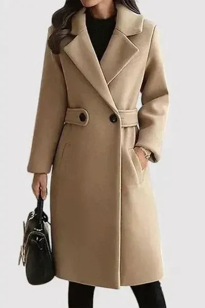 Cappotto con cintura
