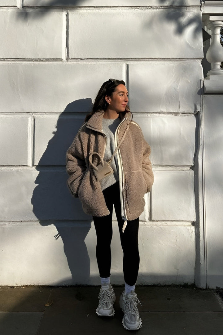 Kaja™ | Elegante cappotto teddy