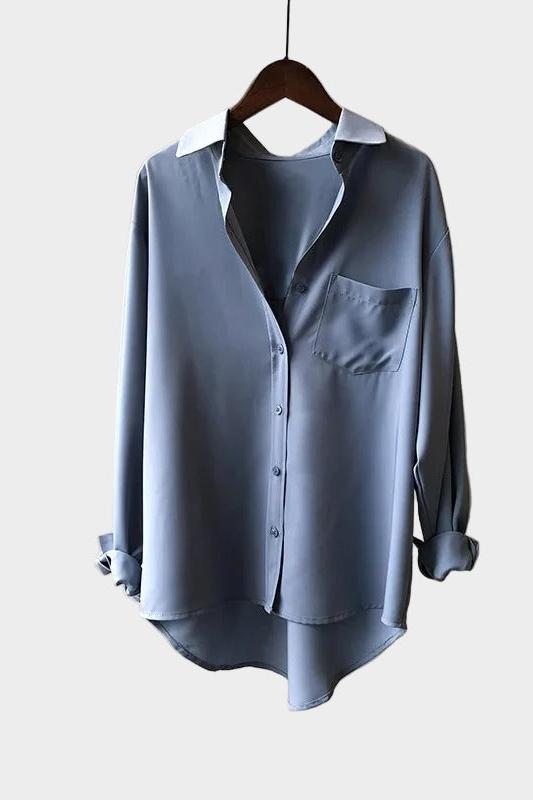 Camicia con taglio elegante e dettaglio moderno