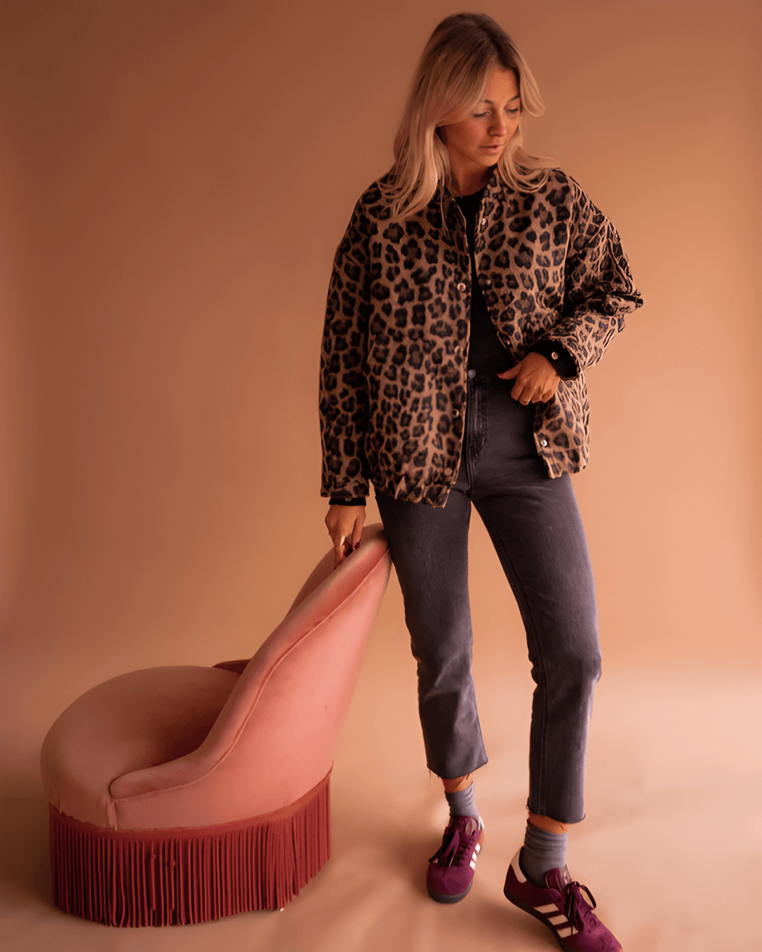 Leona – Bomber leopardato