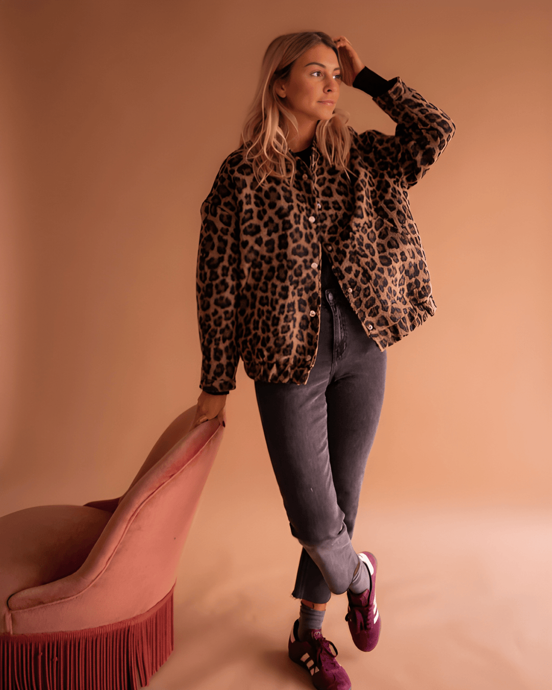 Leona – Bomber leopardato
