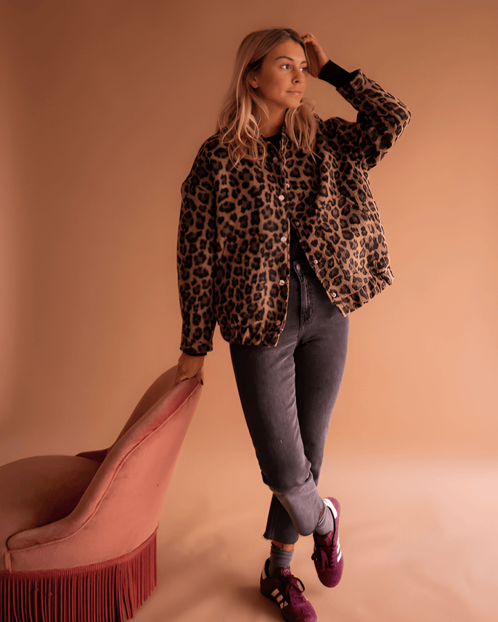 Leona – Bomber leopardato