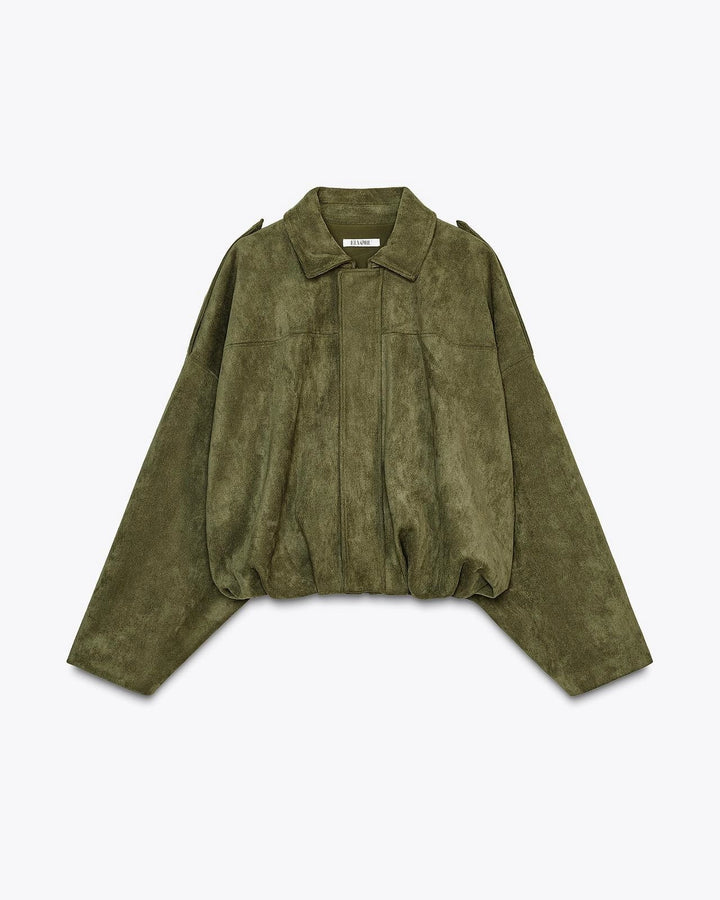 Mara - Cappotto in pelle di nubuck