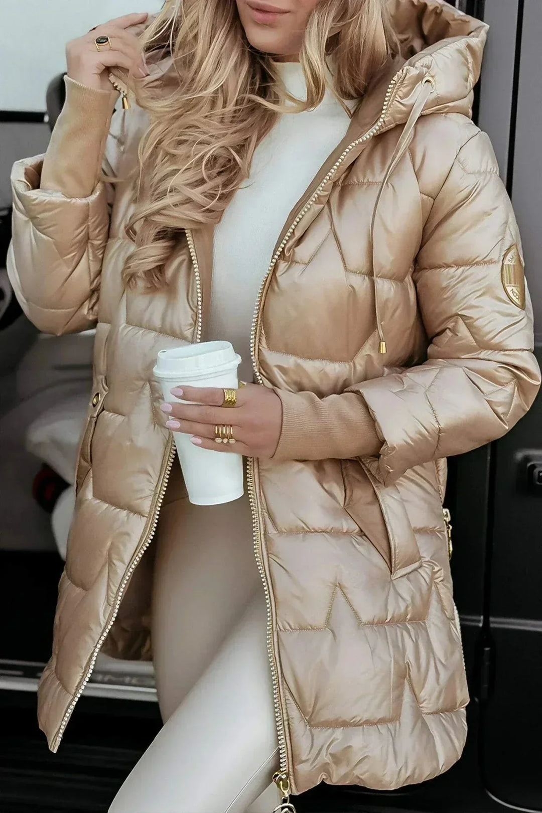 Marcella™ | Cappotto autunnale elegante con cappuccio
