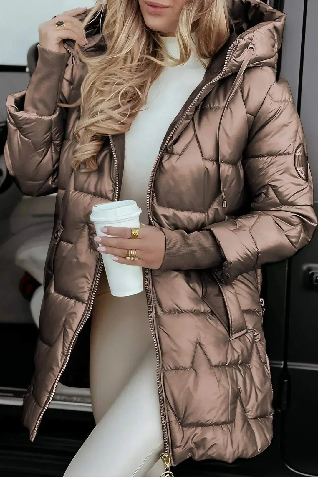 Marcella™ | Cappotto autunnale elegante con cappuccio