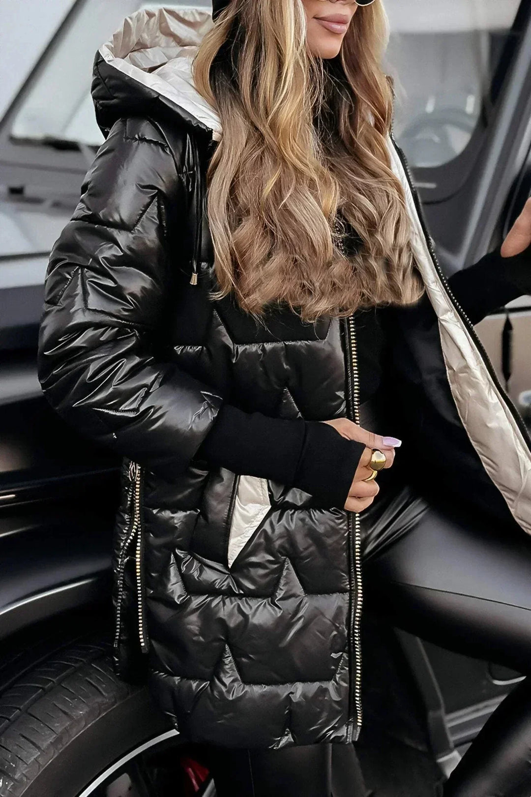 Marcella™ | Cappotto autunnale elegante con cappuccio