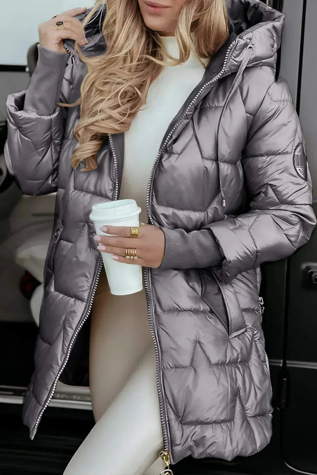 Marcella™ | Cappotto autunnale elegante con cappuccio
