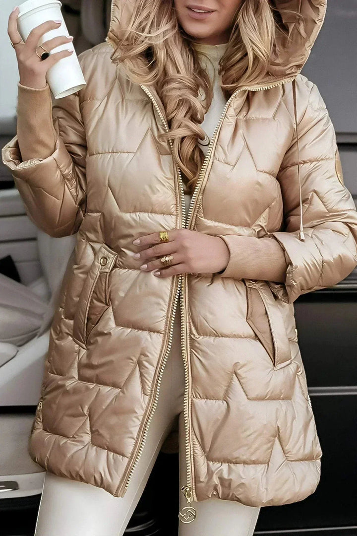 Marcella™ | Cappotto autunnale elegante con cappuccio