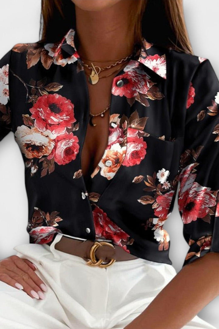 Maria - Blusa con colletto classico