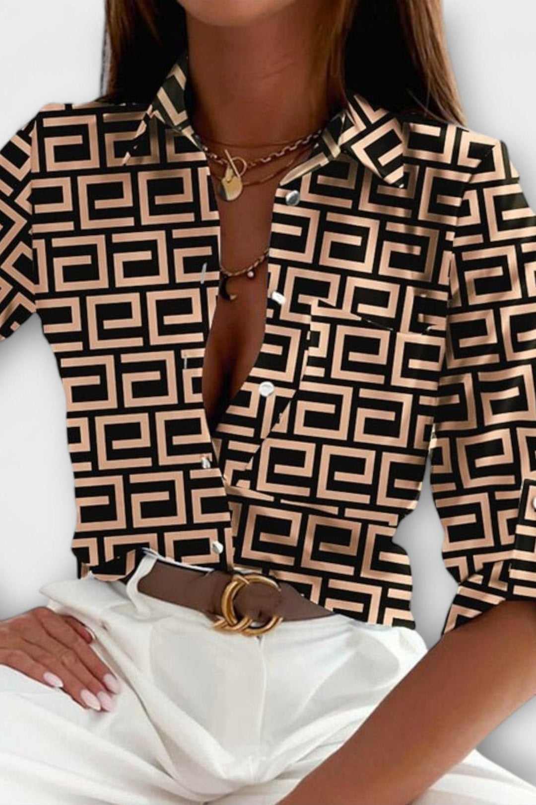 Maria - Blusa con colletto classico