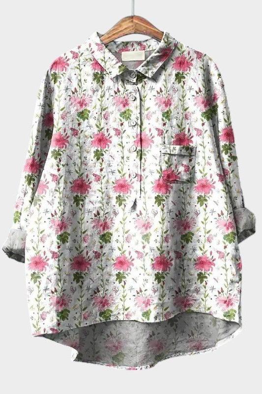 Marieke | Blusa floreale di lusso dallo stile unico