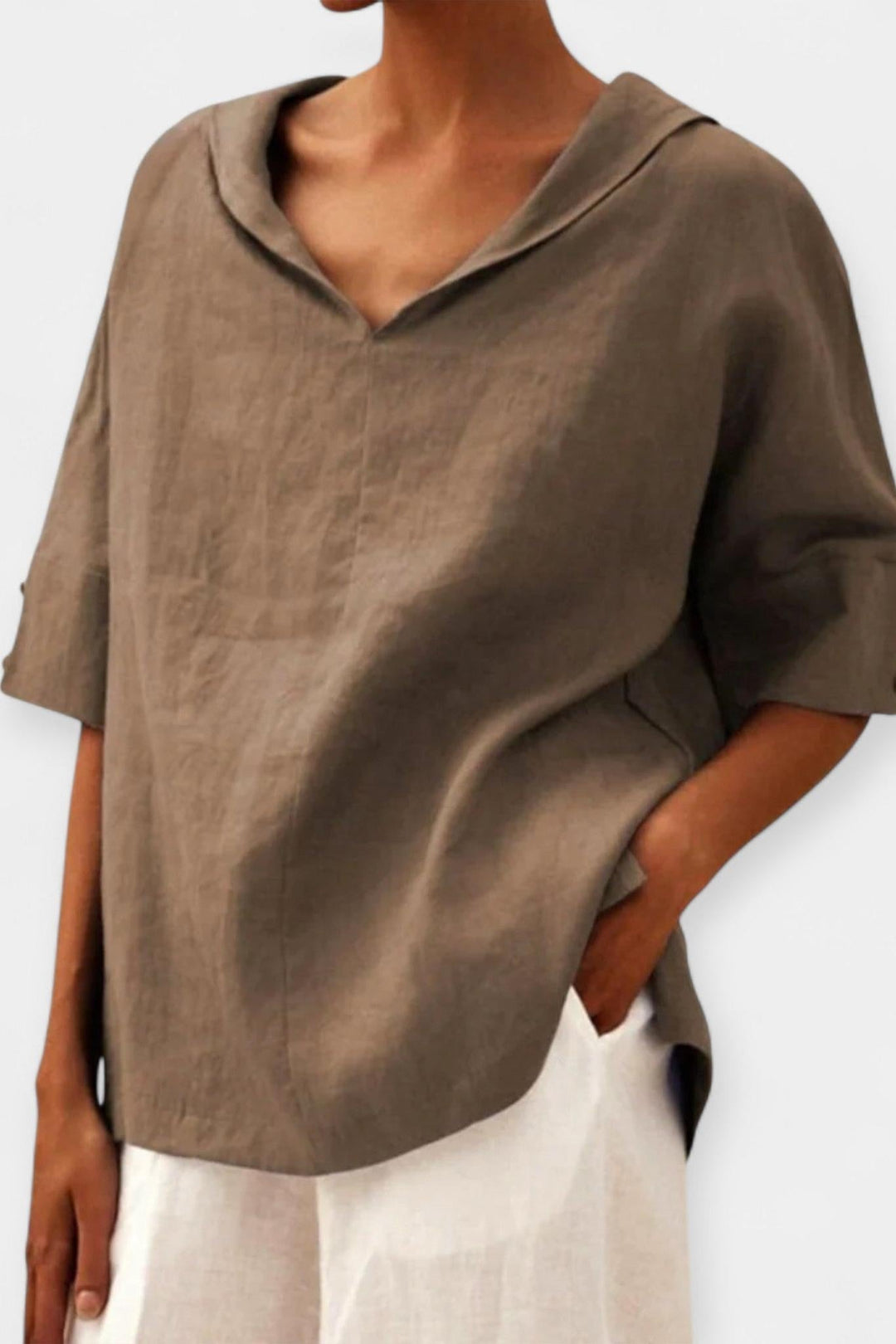 Camicia in lino morbido