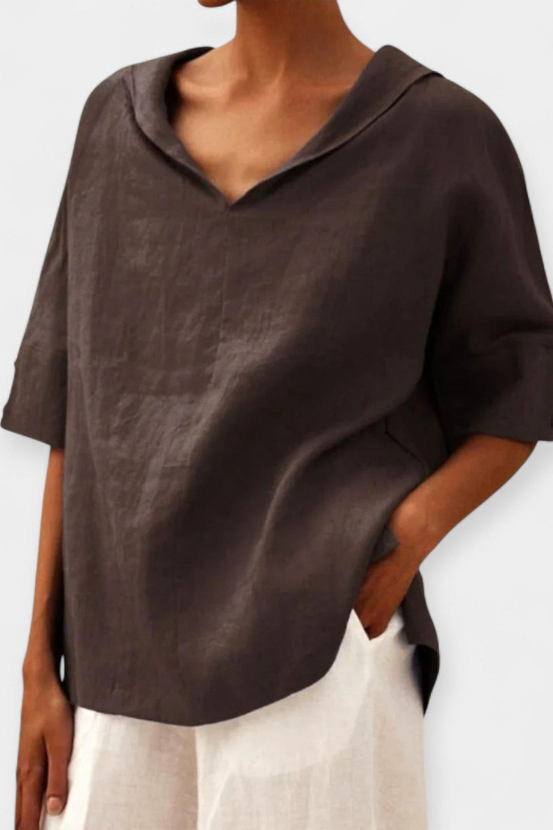 Camicia in lino morbido