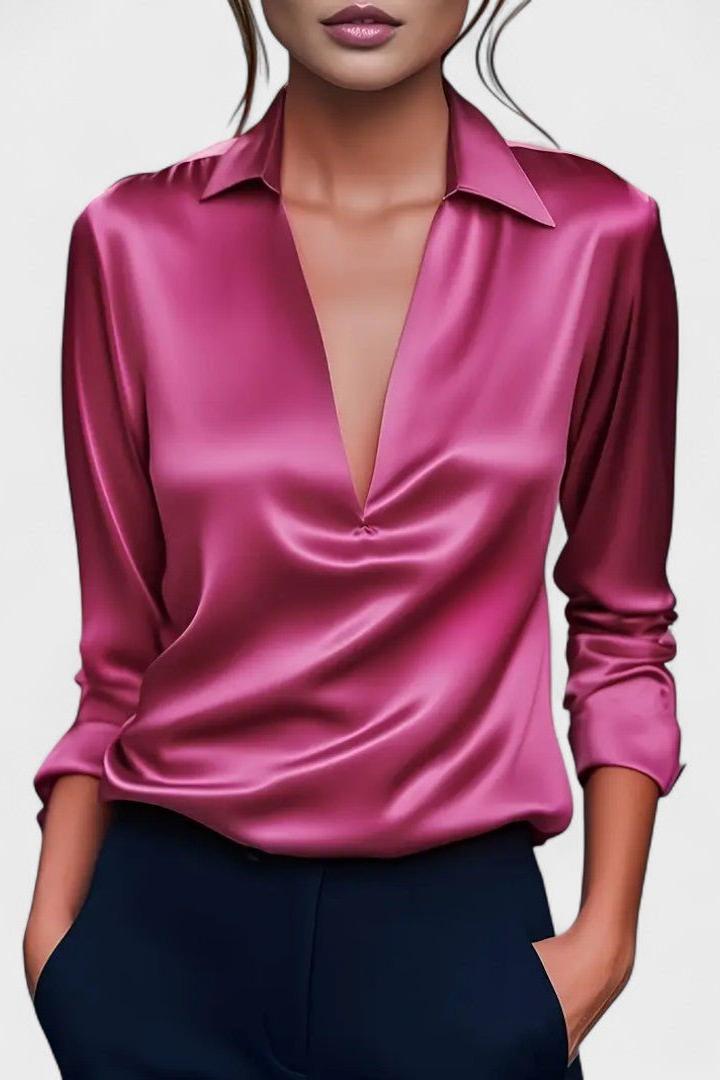 Nádia - Blusa Premium con scollo a V