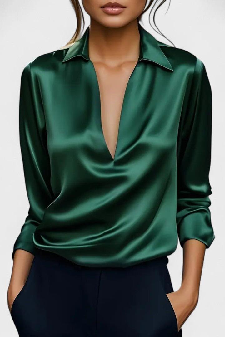 Nádia - Blusa Premium con scollo a V