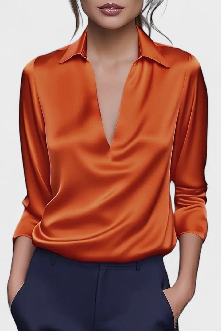 Nádia - Blusa Premium con scollo a V