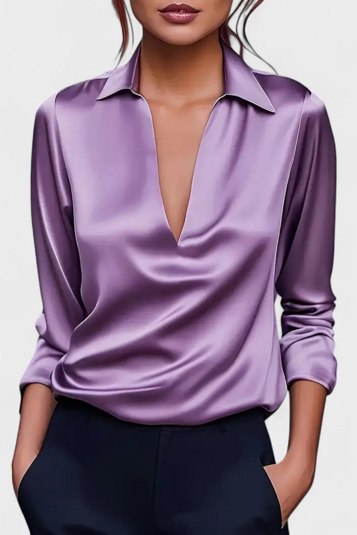 Nádia - Blusa Premium con scollo a V