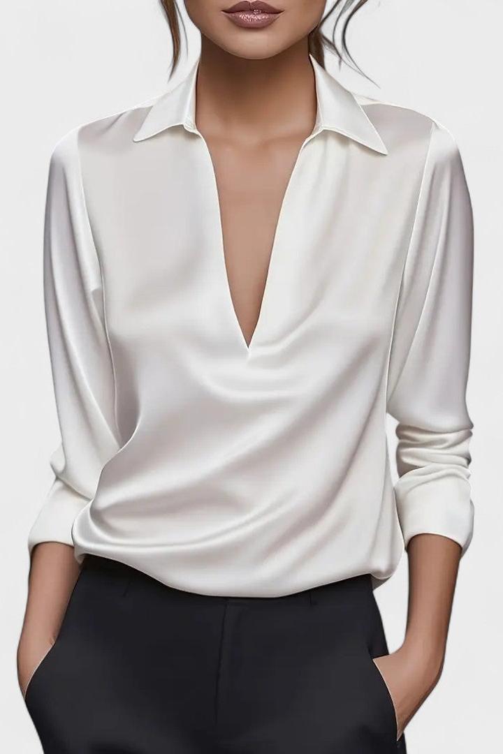 Nádia - Blusa Premium con scollo a V