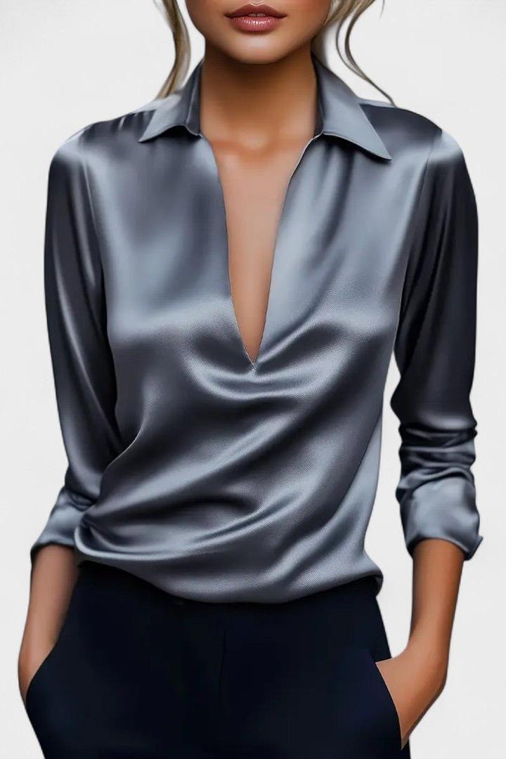 Nádia - Blusa Premium con scollo a V