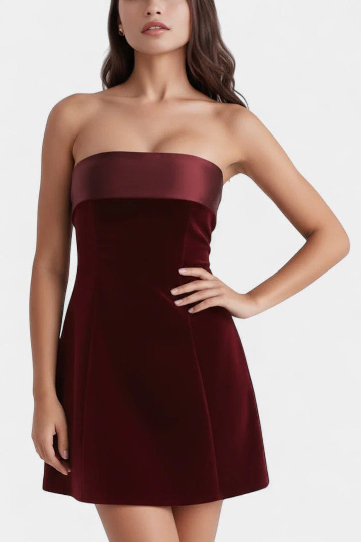 Sariya™ | Abito in velluto elegante