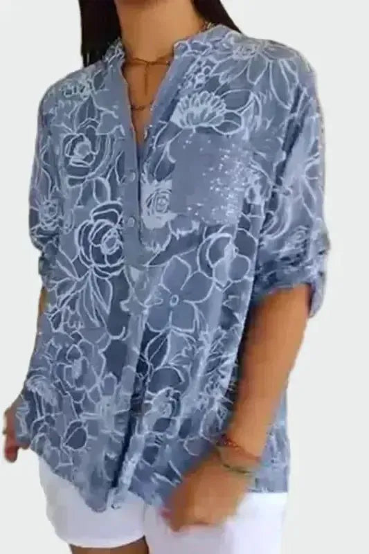 T-shirt con motivo floreale