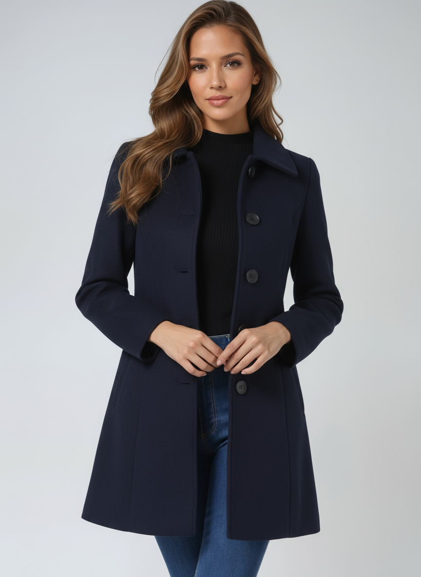 Petra - Cappotto invernale da donna con bottone