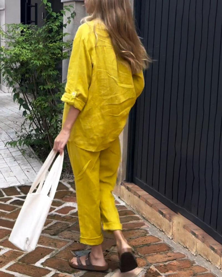 Completo Casual in Cotone e Lino
