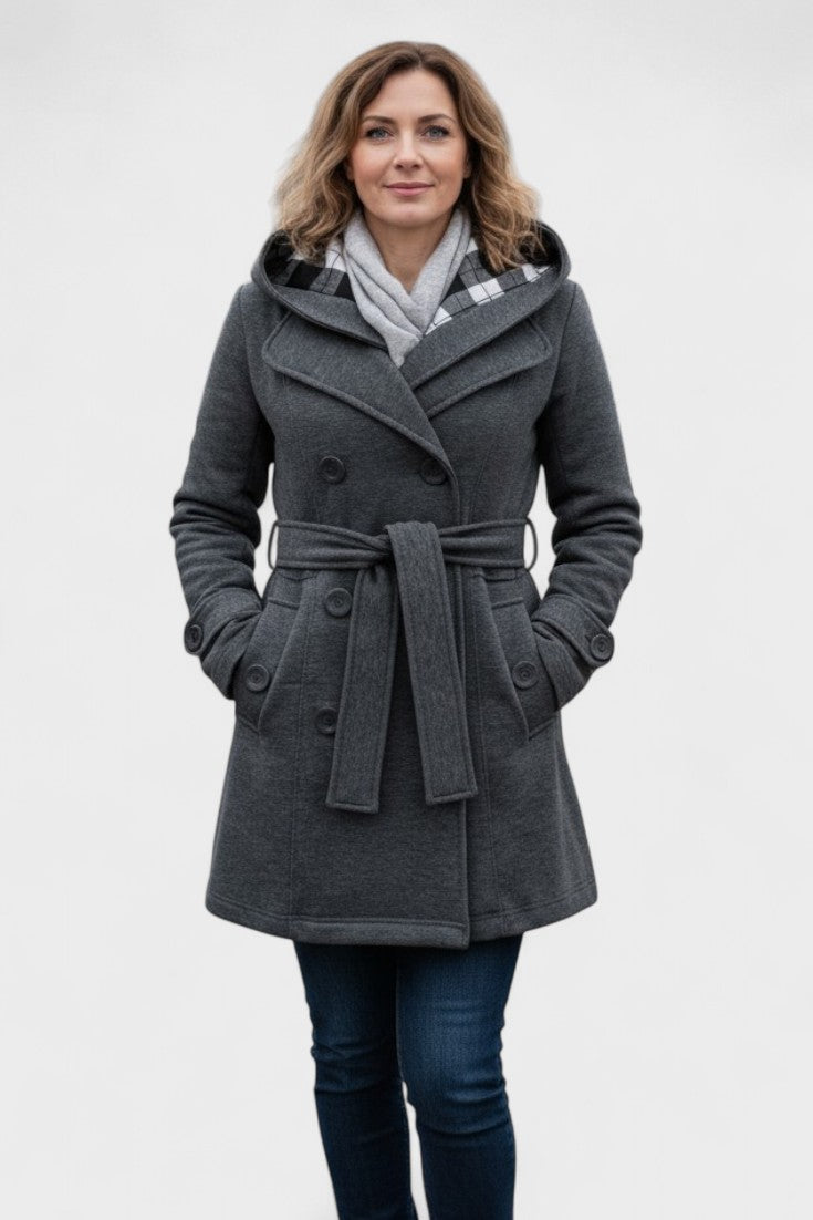 Leona™ | Cappotto elegante a doppio petto