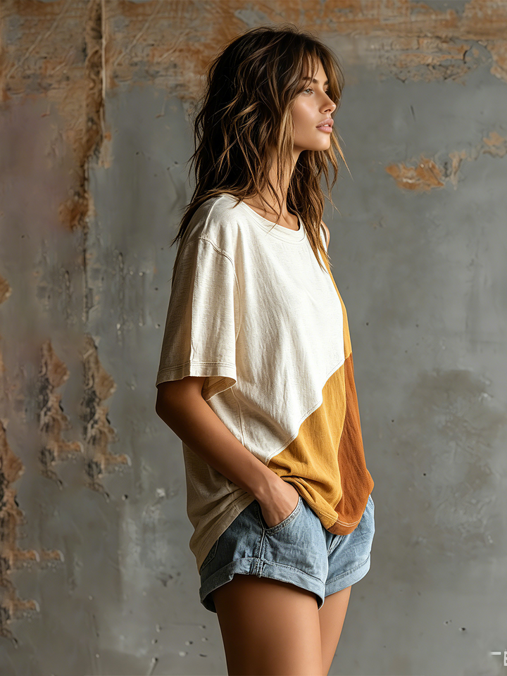Maglia Color Block Chic