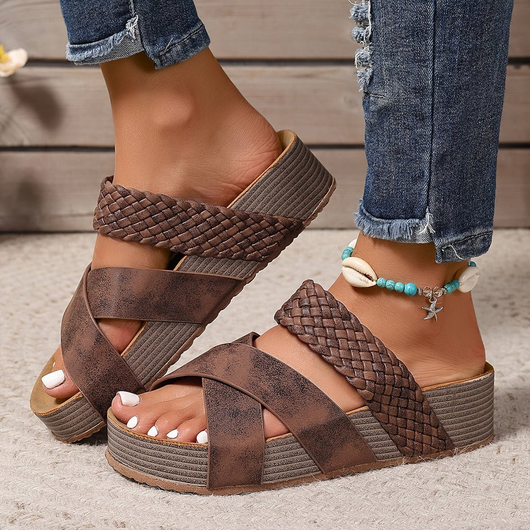 Martine™ | Sandali ortopedici in pelle