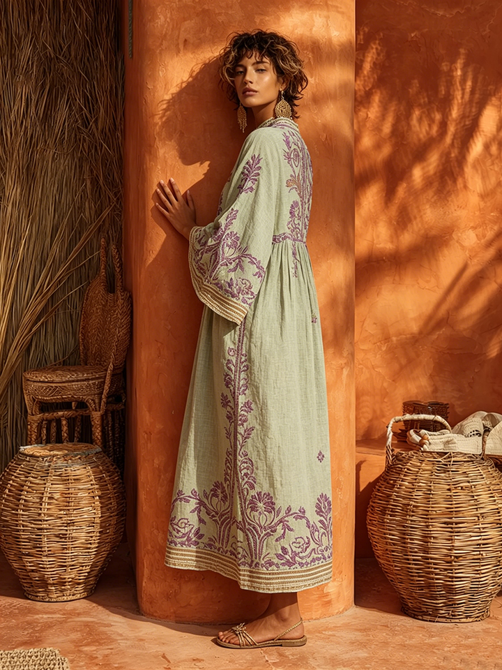 Zahara | Elegante Abito Maxi Floreale