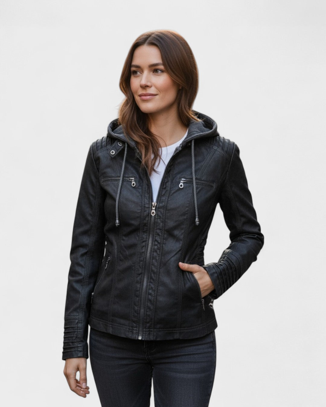 Klára™ | Giacca in pelle